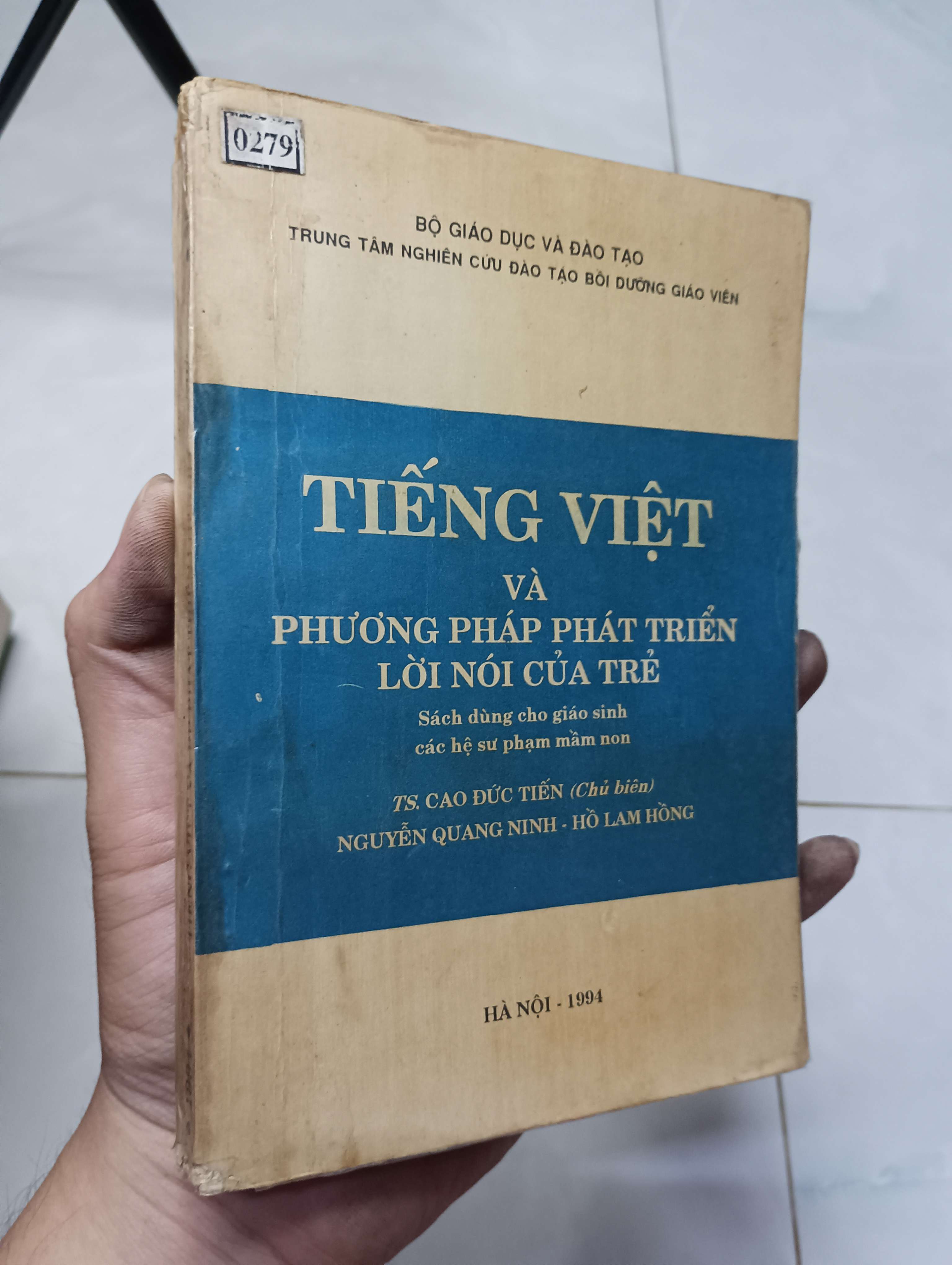 Tiếng Việt và phương pháp phát triển lời nói của trẻ - TS. Cao Đức Tiến 1994 70% ố (Sách giáo khoa - giáo trình) HLSC