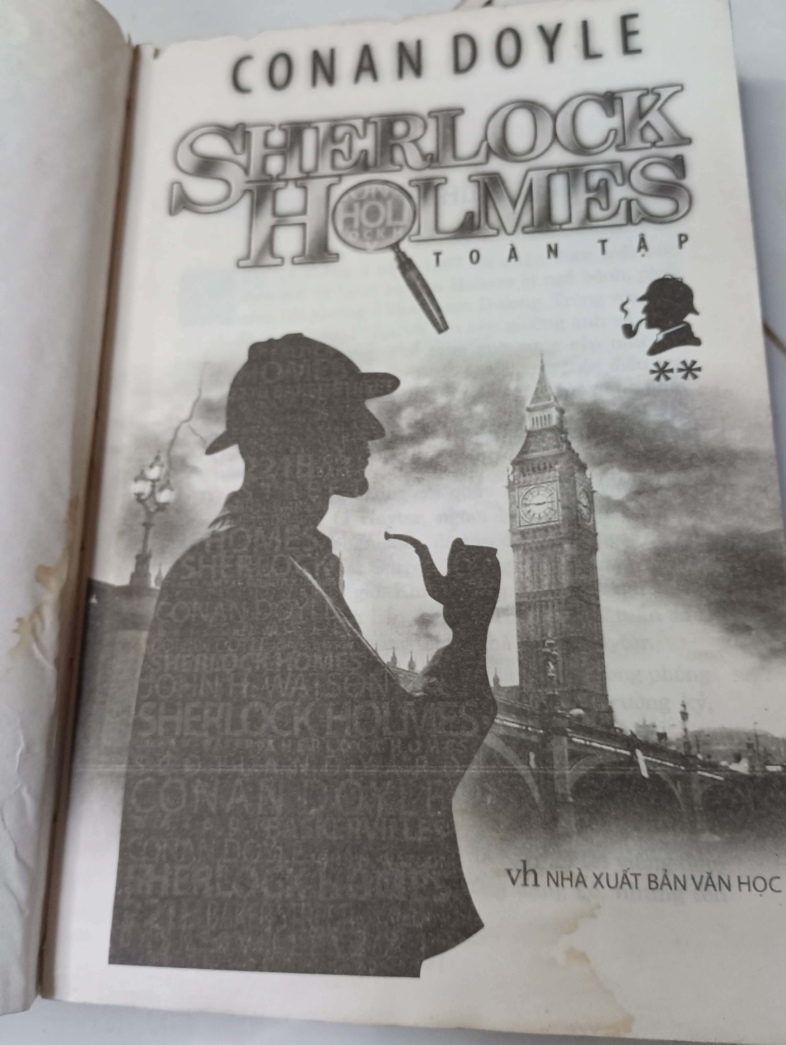 Sherlock Holmes toàn tập - Conan Doyle 70% ố mất bìa trước (Tiểu Thuyết) HLSC