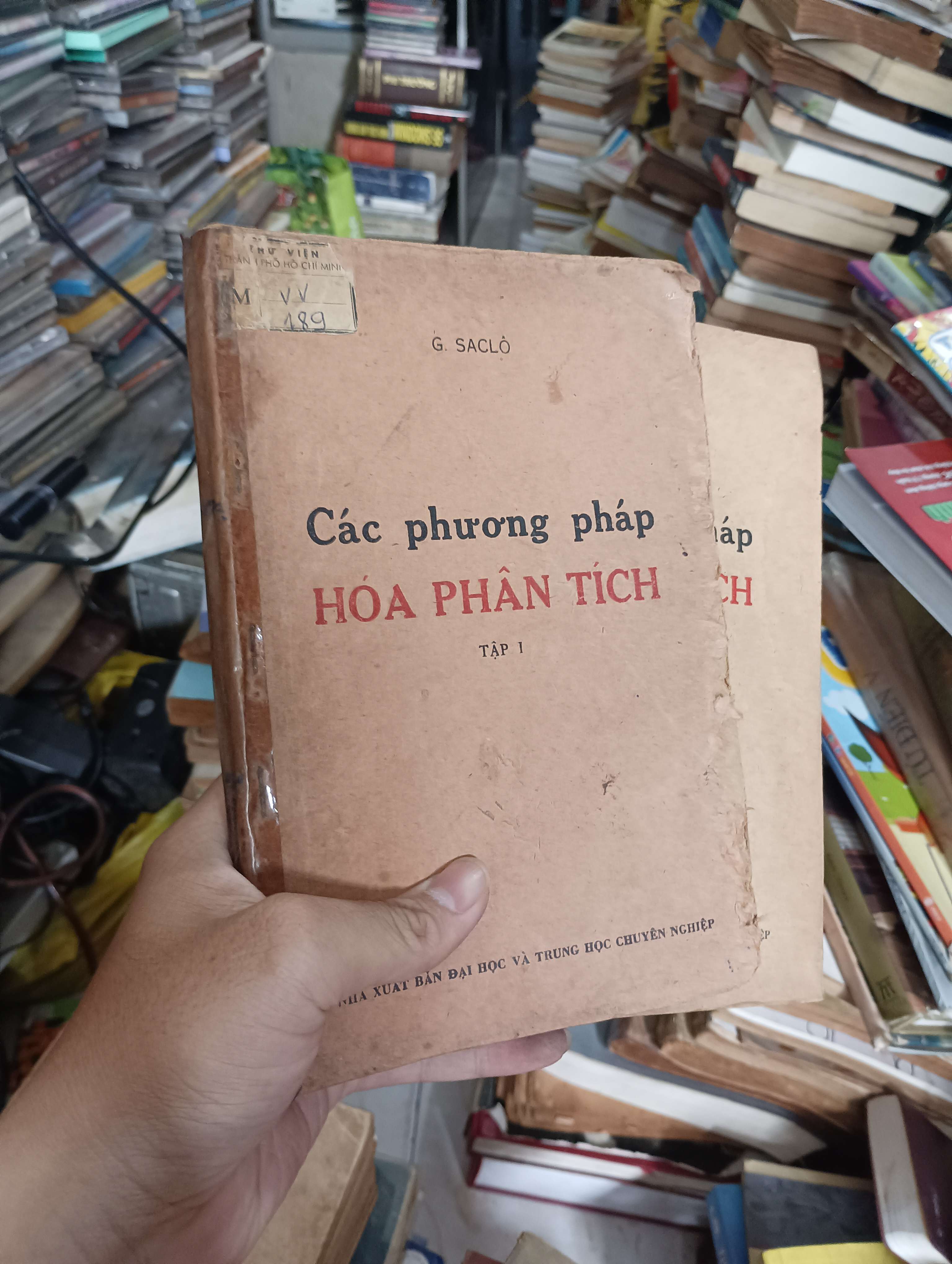 Các phương pháp hóa phân tích (Tập 1 & 2) - G. Saclô 1978 (Sách giáo khoa - giáo trình) KSX