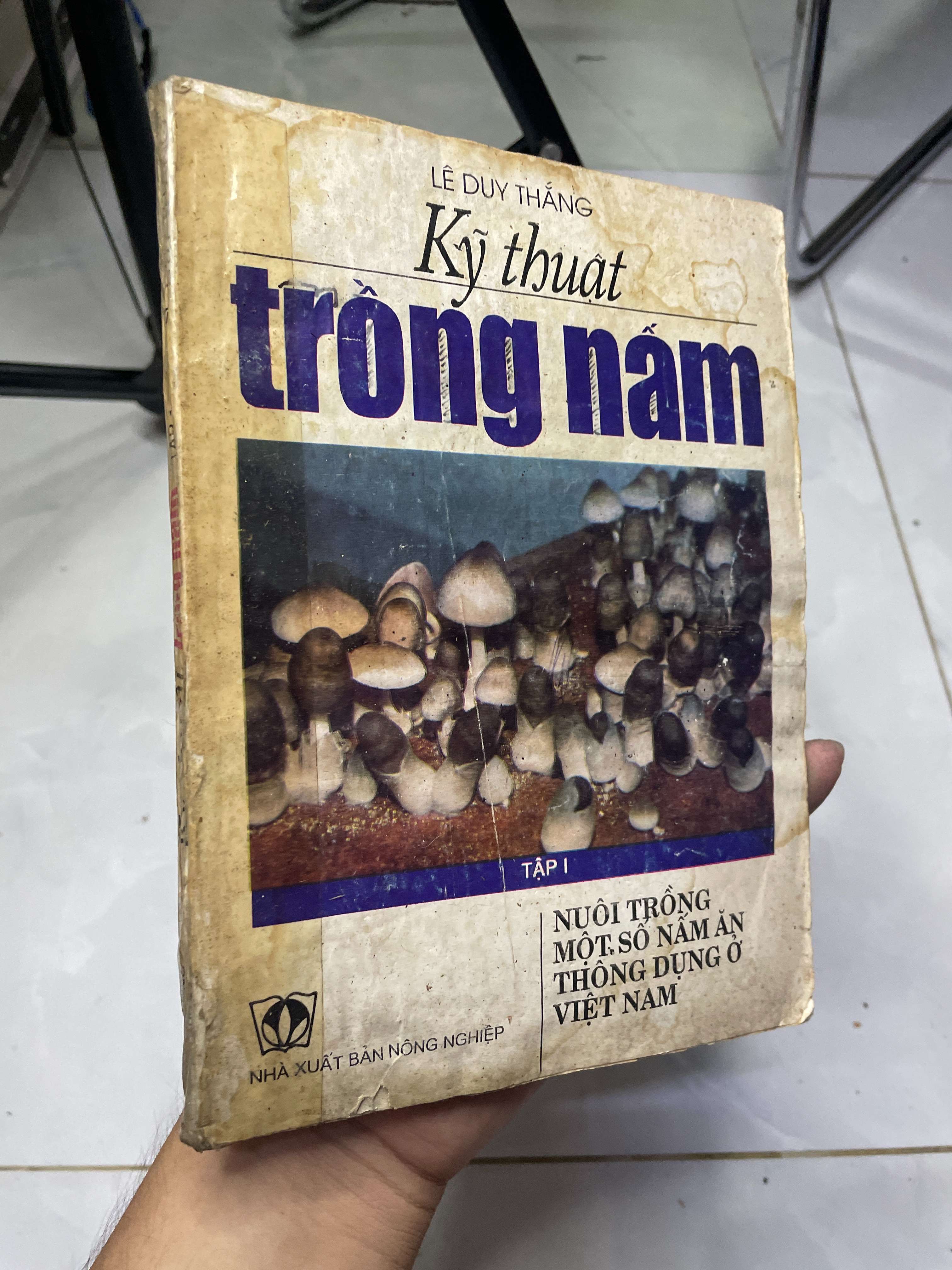 Kỹ thuật trồng nấm (Tập I - Nuôi trồng một số nấm ăn thông dụng ở Việt Nam) 1993 70% ố bìa nhăn (Sách kiến thức tổng hợp) HLSC