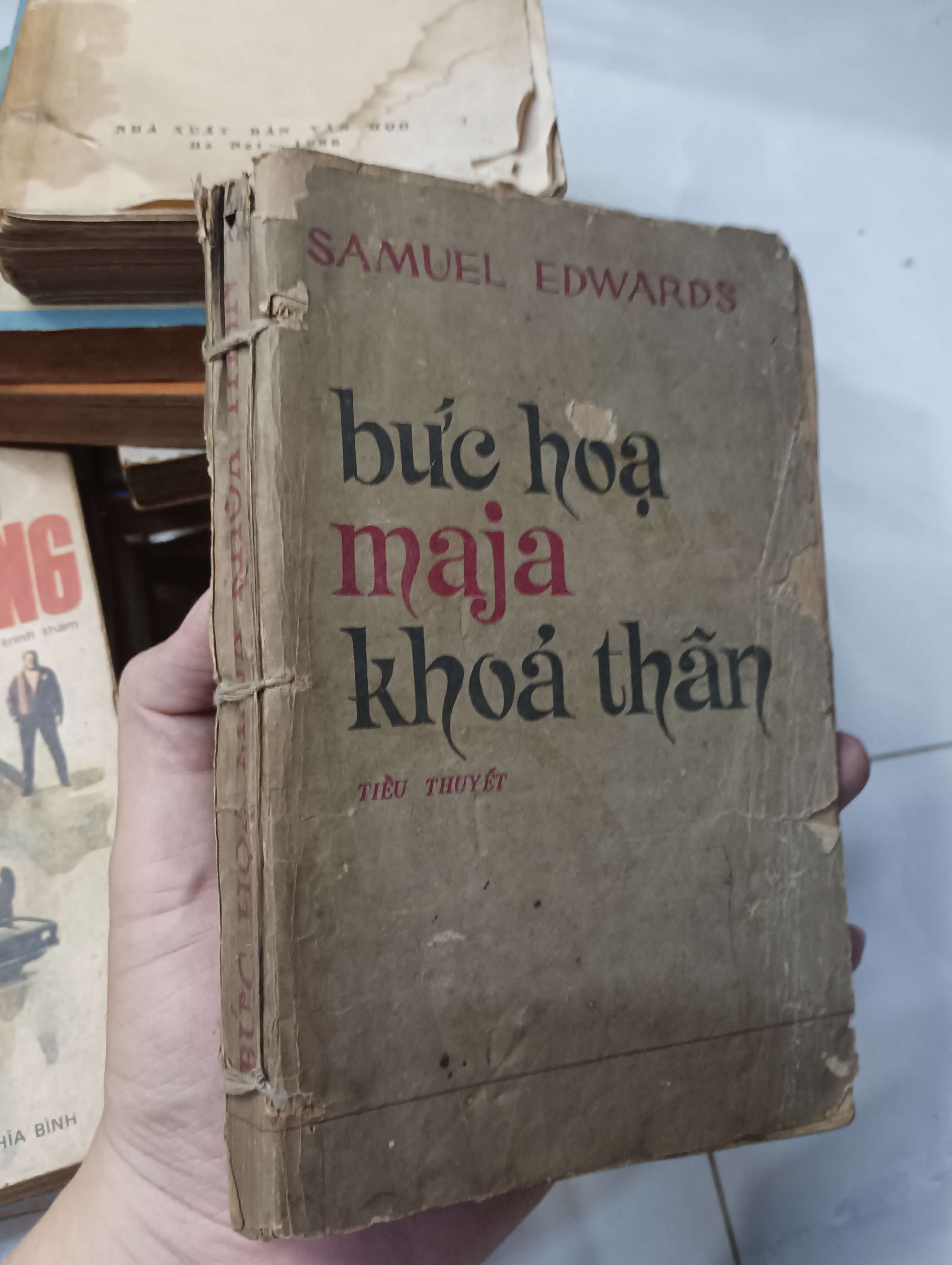 Bức họa Maja khoả thân - Samuel Edwards 1985 70% bìa xấu gáy xấu (Tiểu Thuyết) HLSC