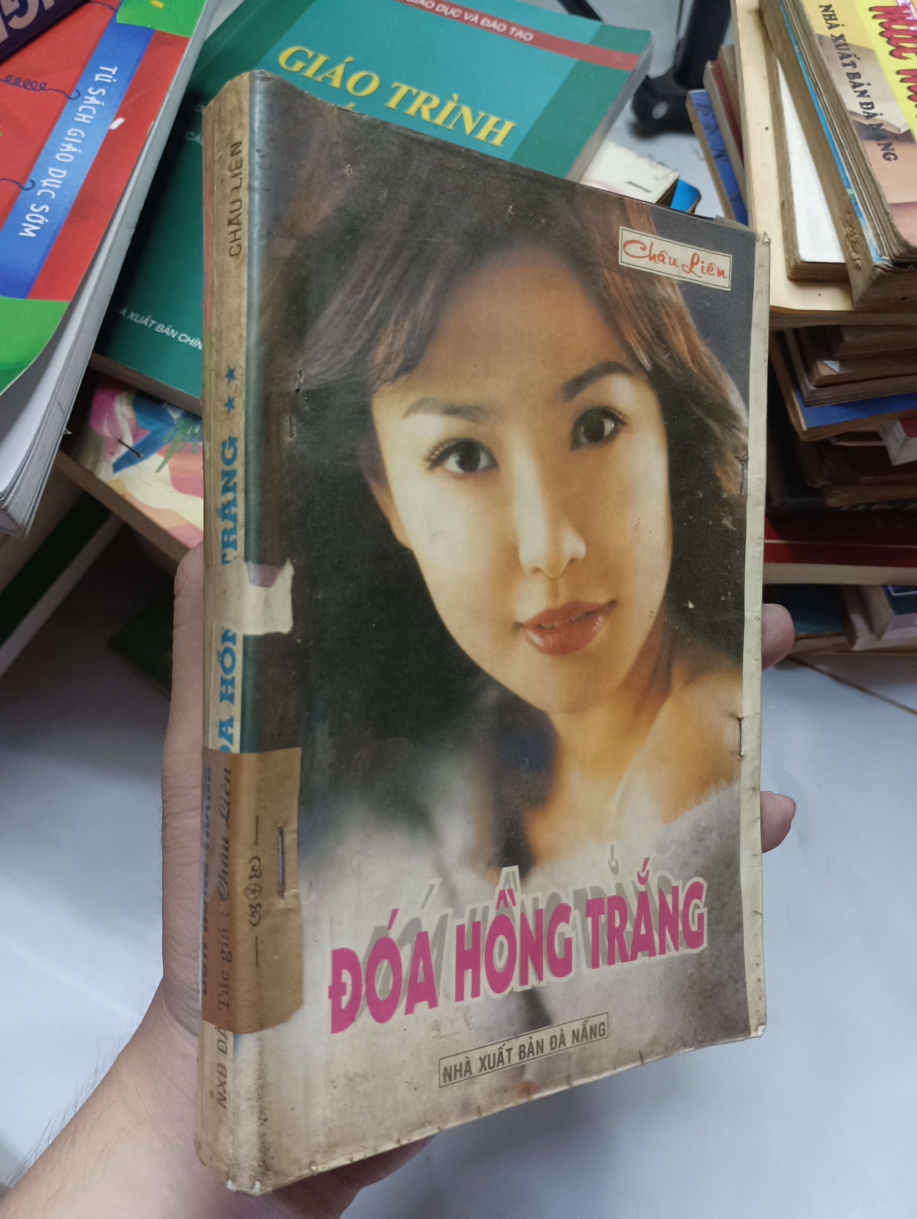 Đóa hồng trắng - Châu Liên 2005 70% ố có viết (Tiểu Thuyết) HLSC