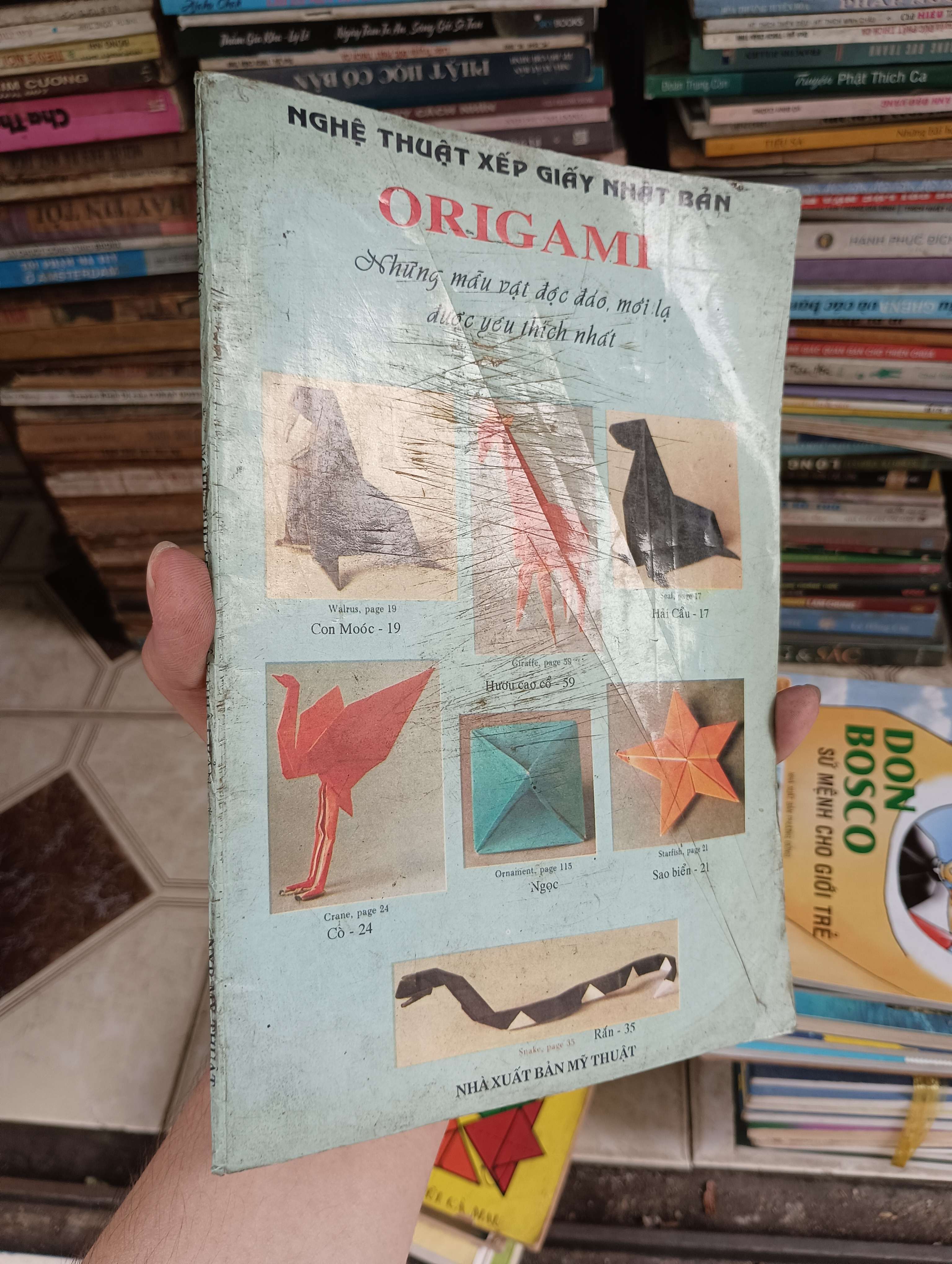 Nghệ thuật xếp giấy Nhật Bản ORIGAMI - Những mẫu vật độc đáo, mới lạ được yêu thích nhất 1996 (Sách kiến thức tổng hợp) BGB