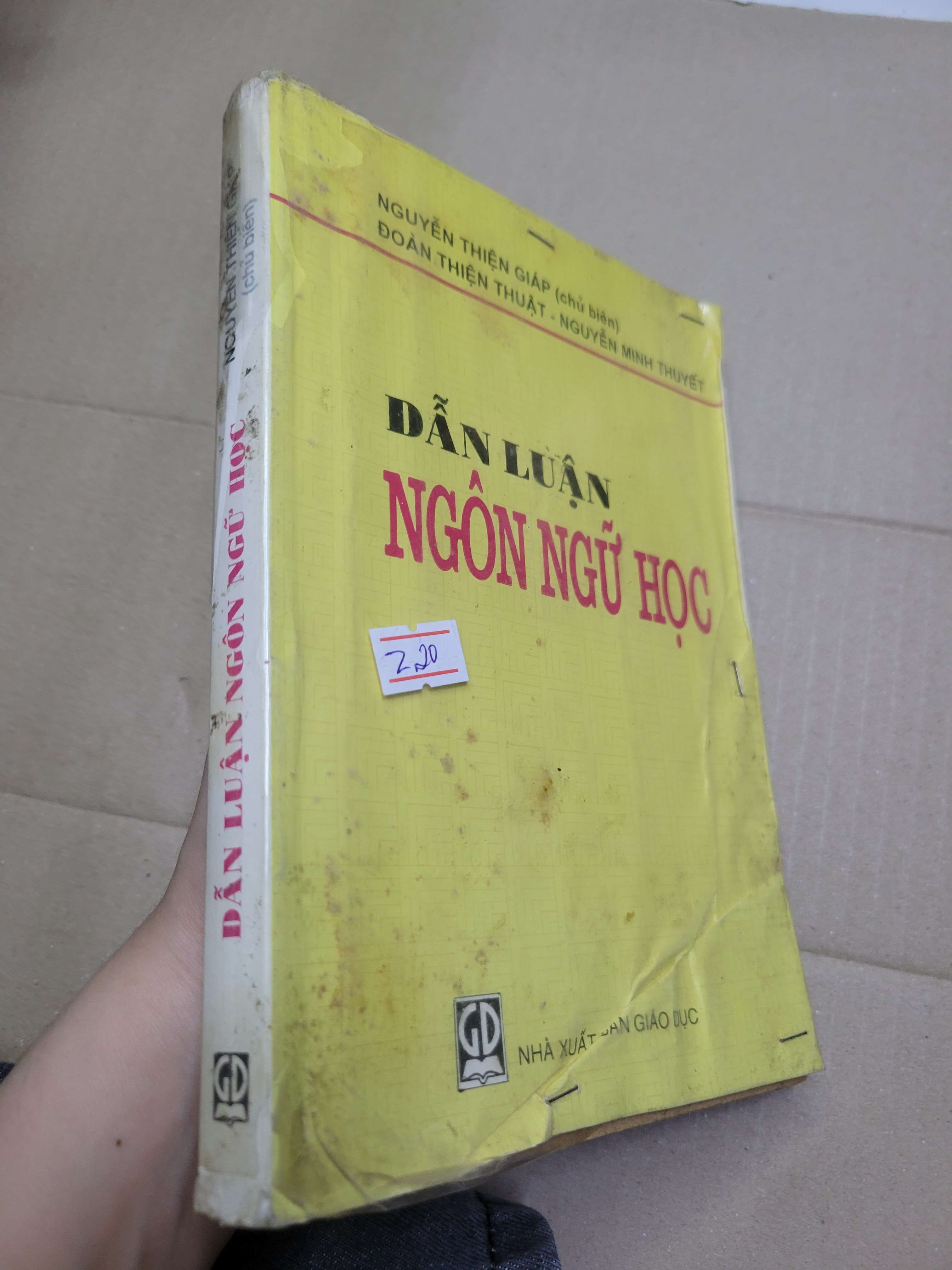 DẪN LUẬN NGÔN NGỮ HỌC 2000 mới 70% bẩn bìa, ố vàng (Giáo trình đại học - cao đẳng) HCM