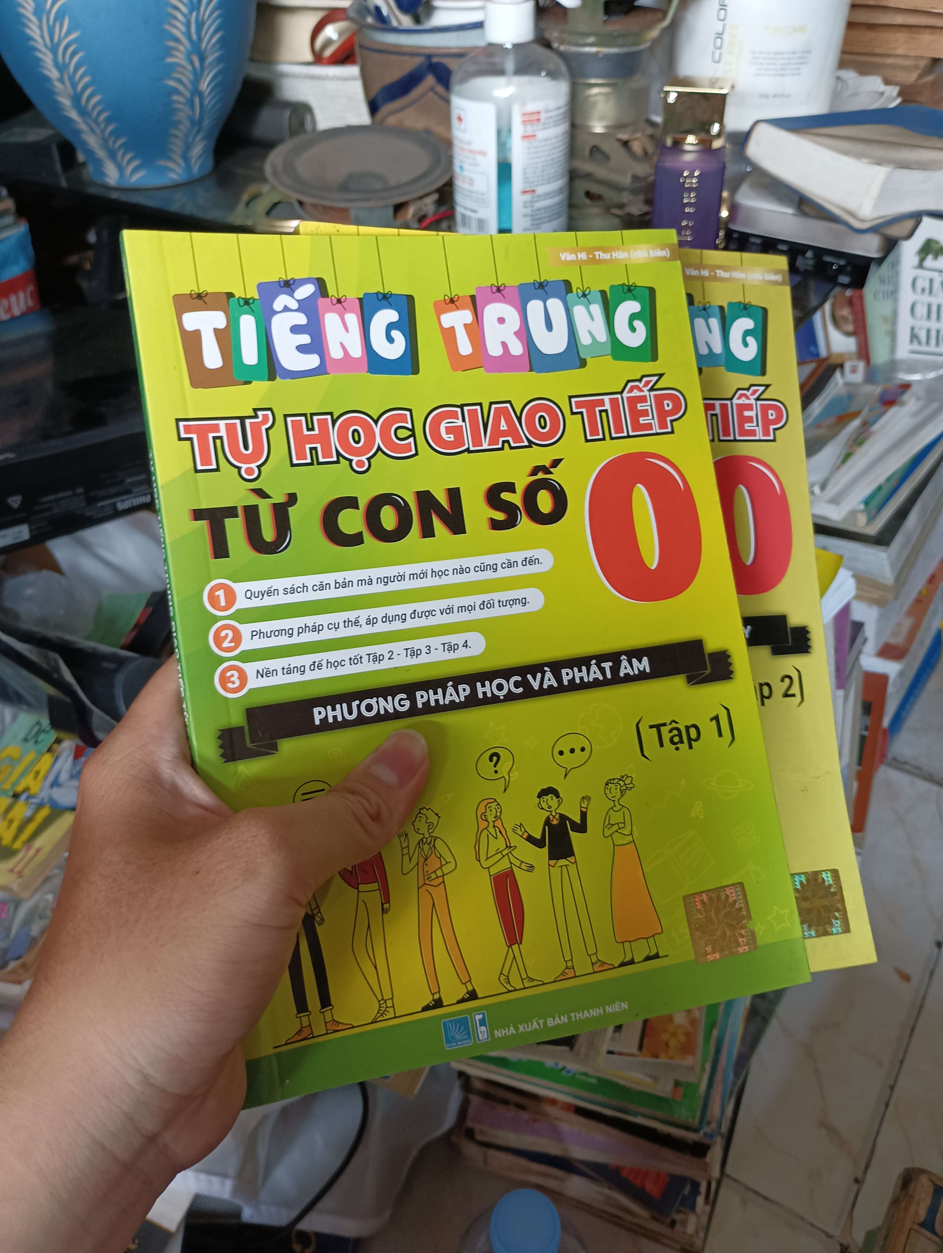 Tiếng Trung Tự Học Giao Tiếp Từ Con Số 0 (2 Tập) - Văn Hi - Thư Hàn 2022 (Sách học tiếng Trung) KSX