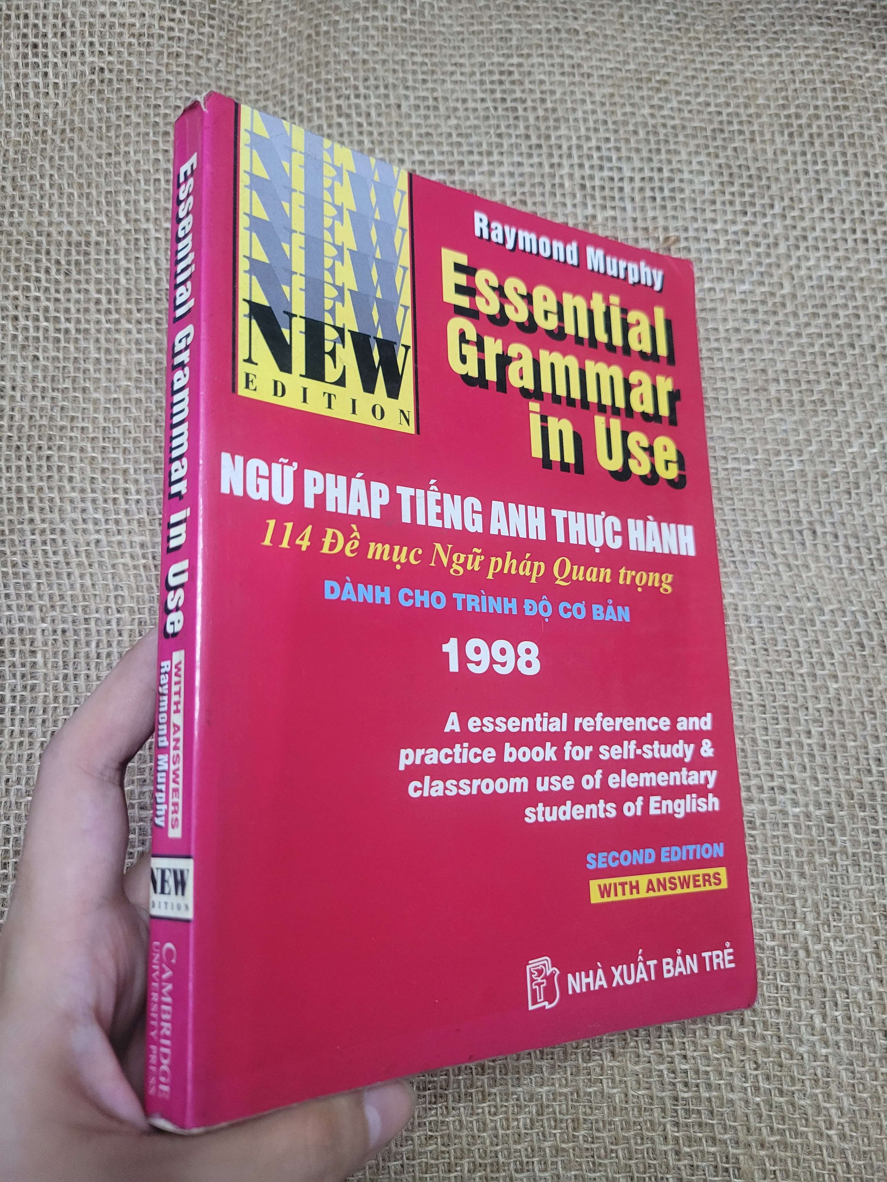 Essential Grammar in Use With Answers Ngữ pháp tiếng anh thực hành - Raymond Murphy 1998 mới 80% bẩn bìa, ố, tróc gáy (Sách tự học tiếng Anh) HLSC