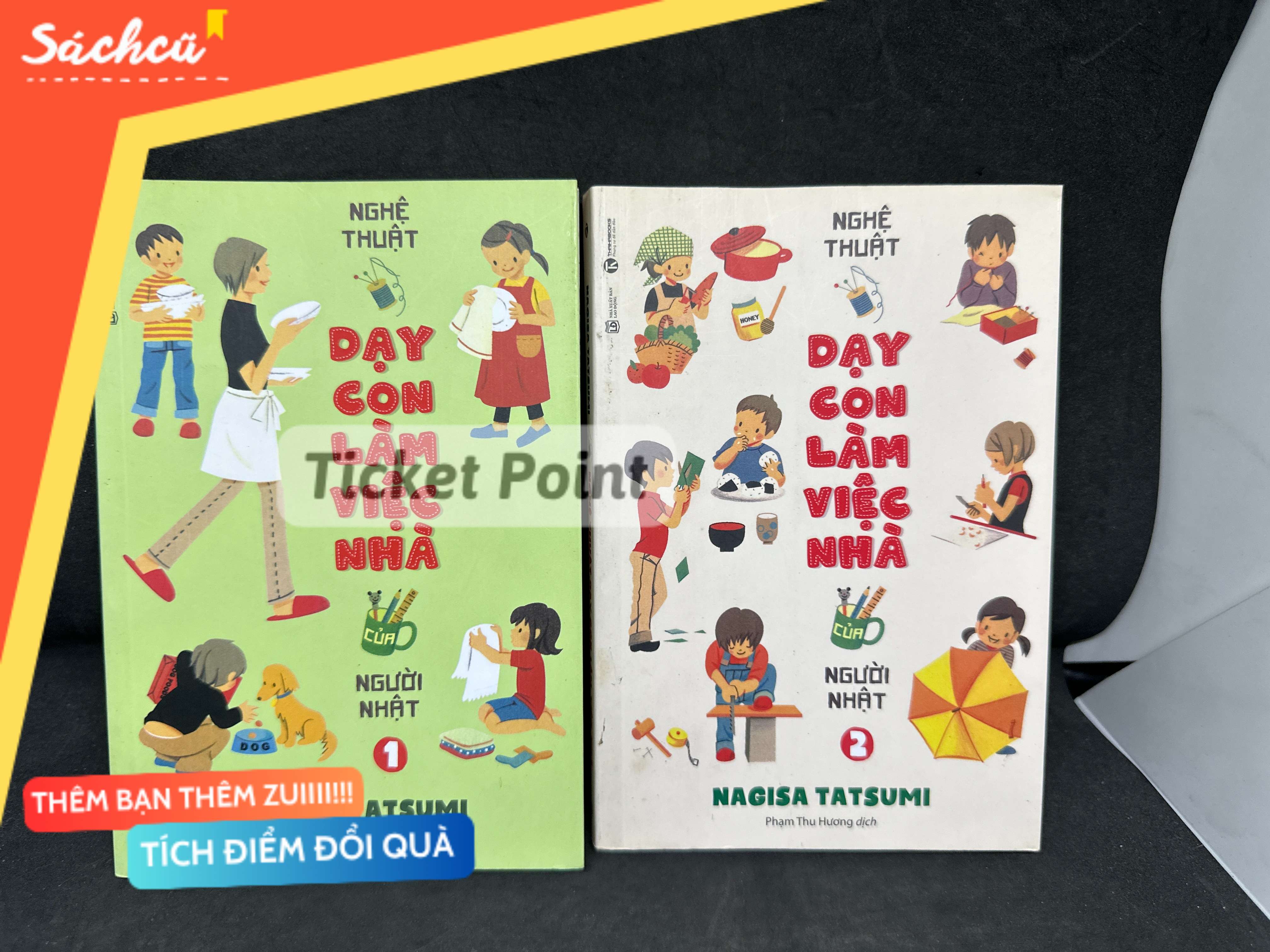 (Ticket Point) Combo Nghệ Thuật Dạy Con Làm Việc Nhà Của Người Nhật (Tập 1 2), 2019 - Nagisa Tatsumi H1604-SBM-2