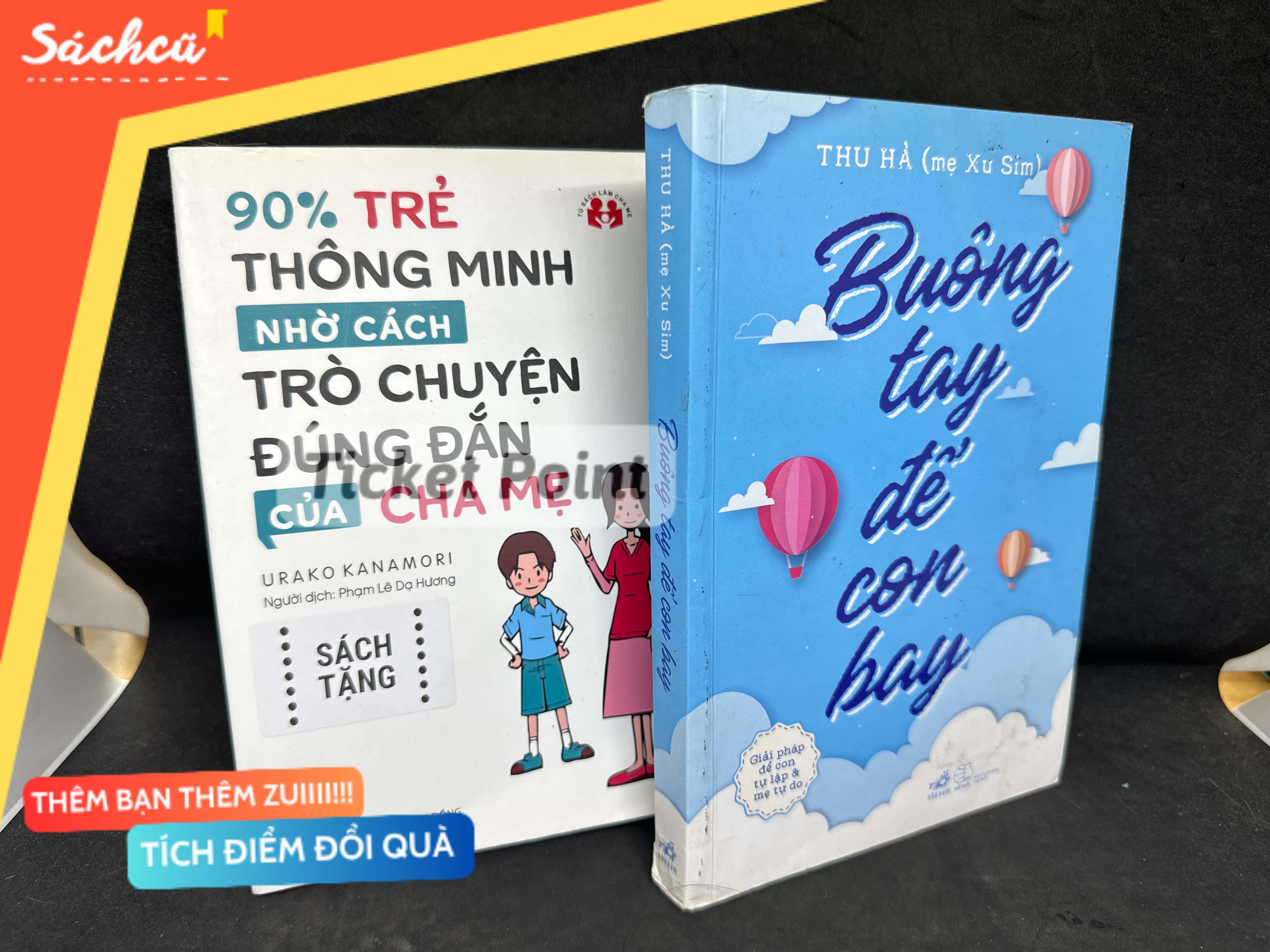 (Ticket Point) Buông Tay Để Con Bay, Mới 80% (Có note bút chì, Rách trang đầu) + Tặng sách, 2019 - Thu Hà H1604-SBM-3