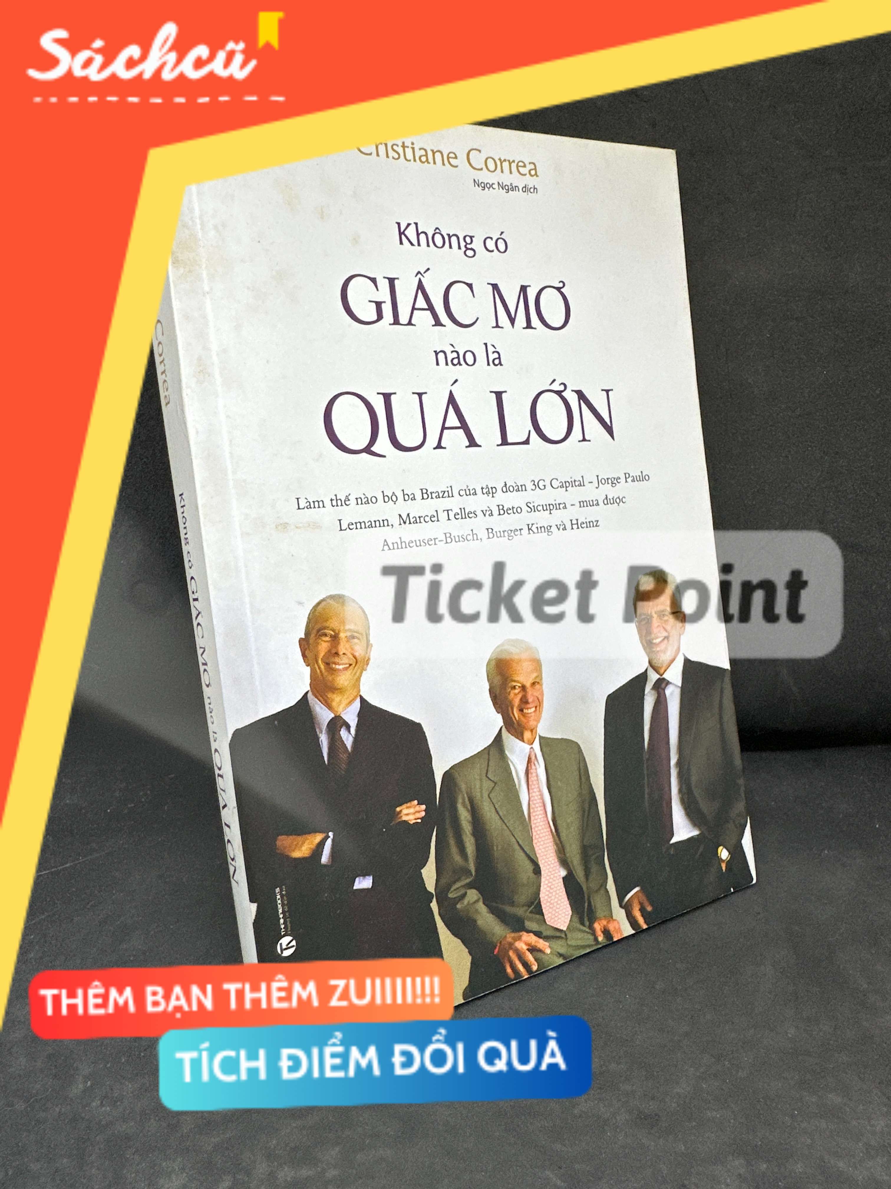 (Ticket Point) Không Có Giấc Mơ Nào Là Quá Lớn, Mới 80% (Bụng sách bị lỗi, Các trang bên trong bình thường), 2017 - Cristiane Correa H1604-SBM-3