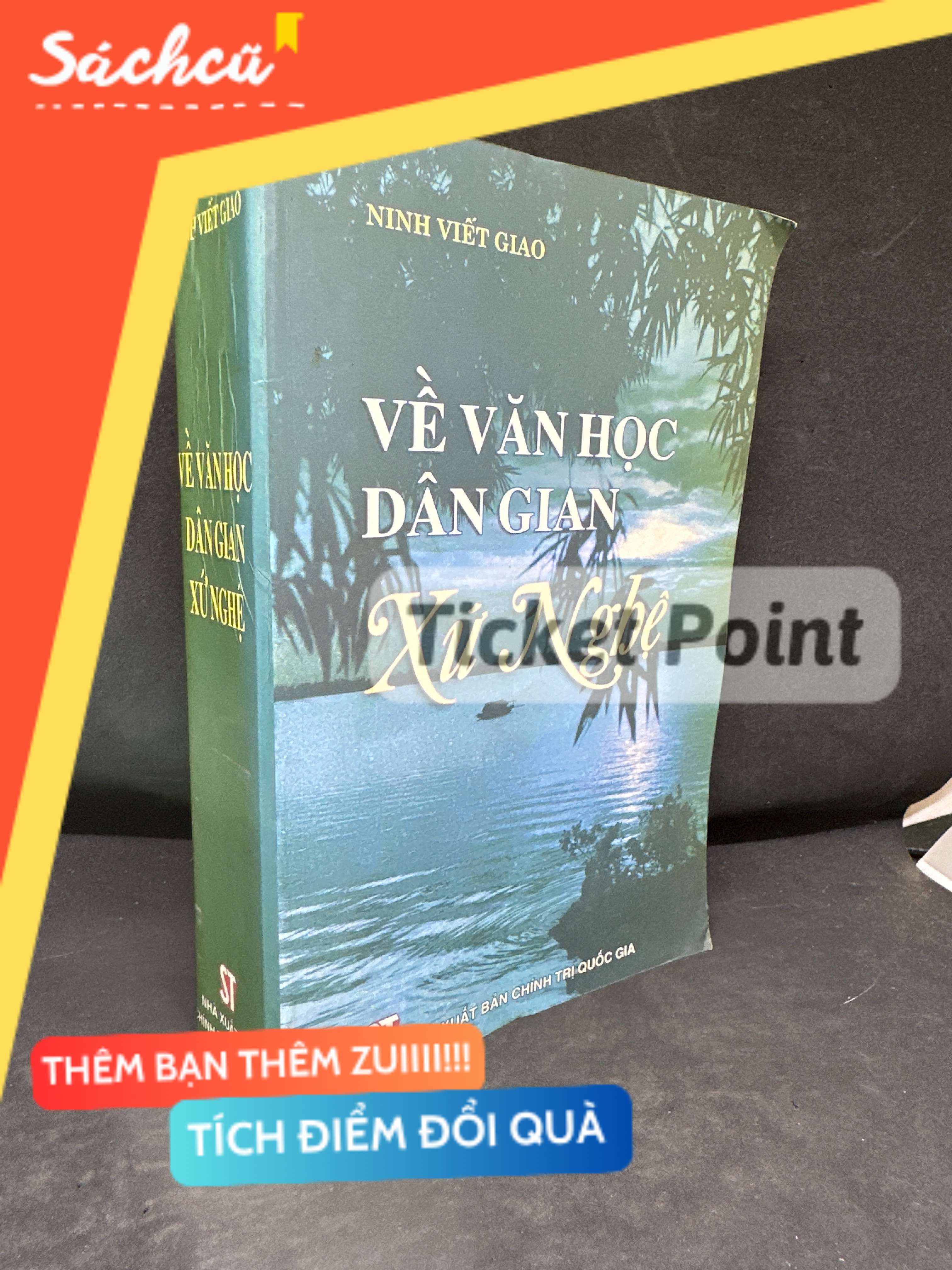 (Ticket Point) Về Văn Học Dân Gian Xứ Nghệ, 2004 - Ninh Viết Giao H1604-SBM-3