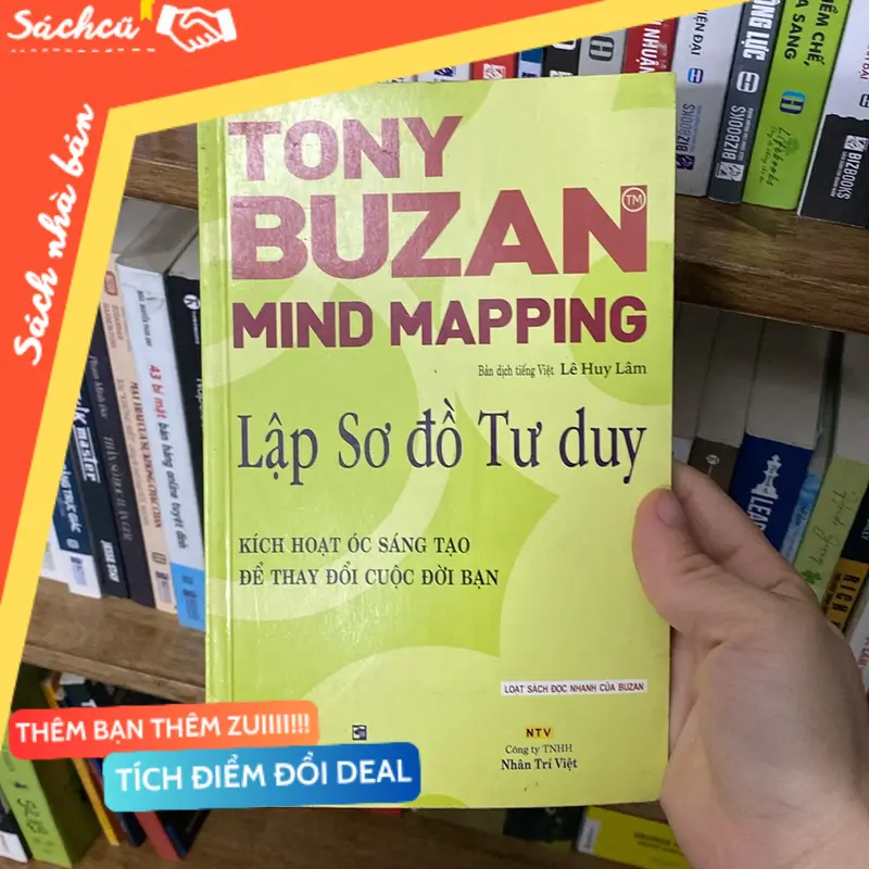 Sách kỹ năng Lập sơ đồ tư duy tony buzan mind mapping (Kỹ năng sống) TSHT