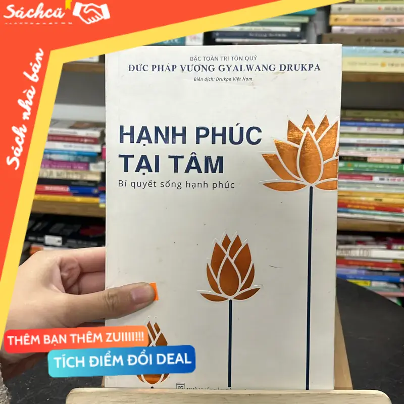 Sách “Hạnh Phúc Tại Tâm”– Đức Pháp Vương Gyalwang Drukpa (Kỹ năng sống) TSHT