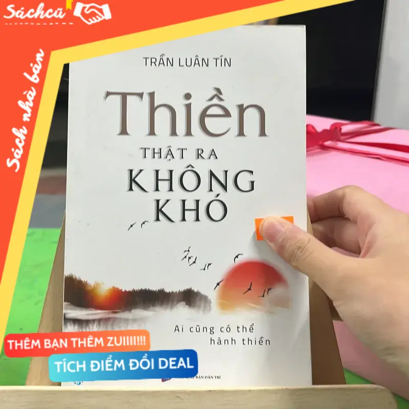 📕 Sách “Thiền Thật Ra Không Khó” tác giả Trần Luân Tín (Sách Y học - Sức khỏe - Thể thao) TSHT