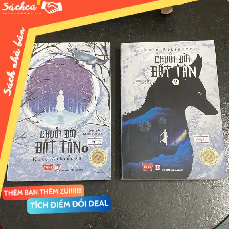 Bộ hai tập tiểu thuyết Chuỗi đời bất tận-tác giả Kate Atkinson (Văn học nước ngoài) TSHT