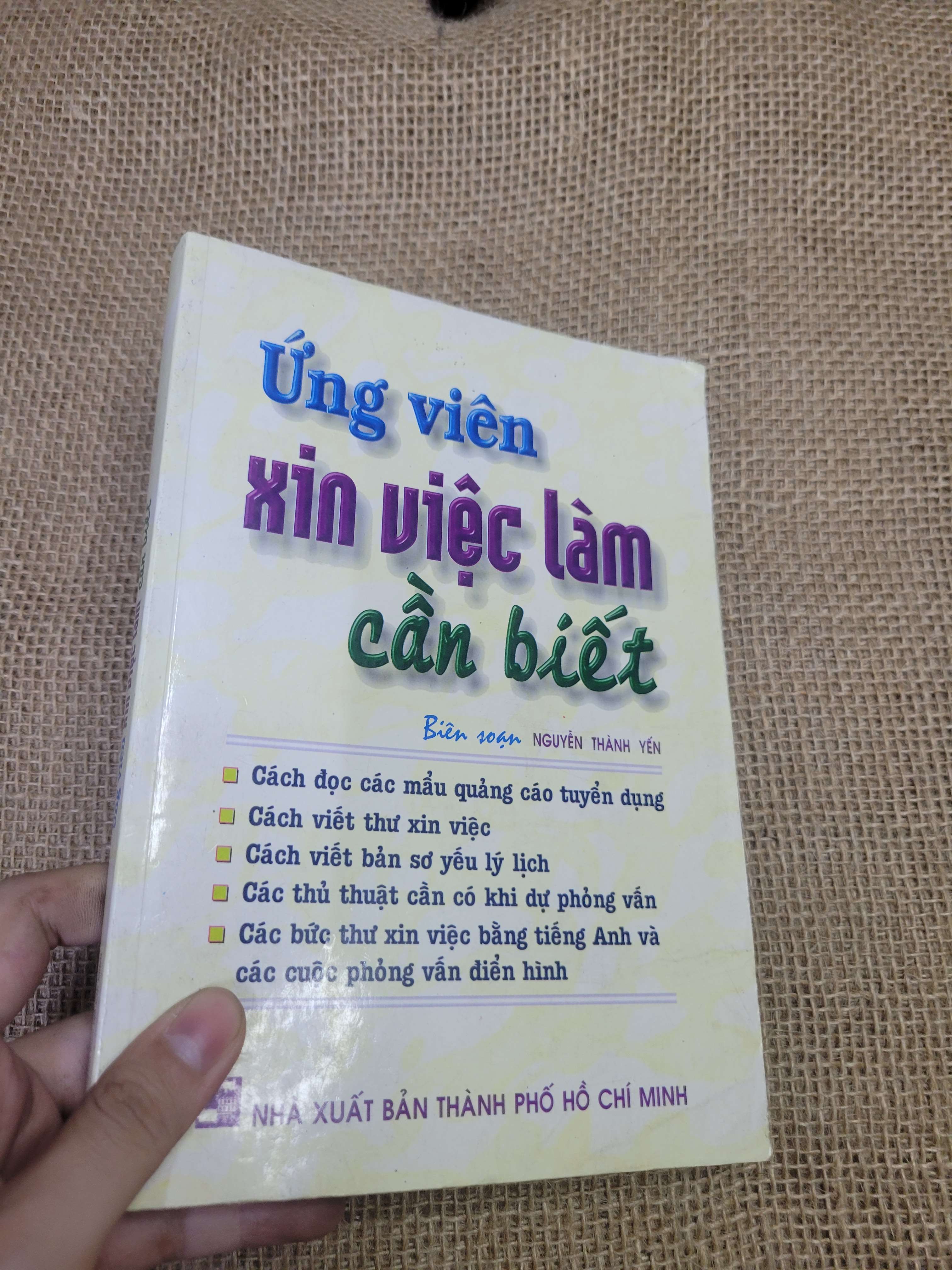 Ứng viên xin việc làm cần biết - NGUYỄN THÀNH YẾN (Sách tự học tiếng Anh) HLSC
