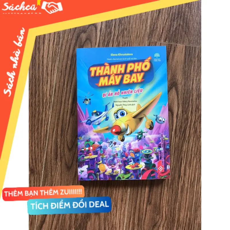 truyện cho bé,thành phố máy bay,bí ẩn hồ nhiên liệu (Sách văn học) TSHT