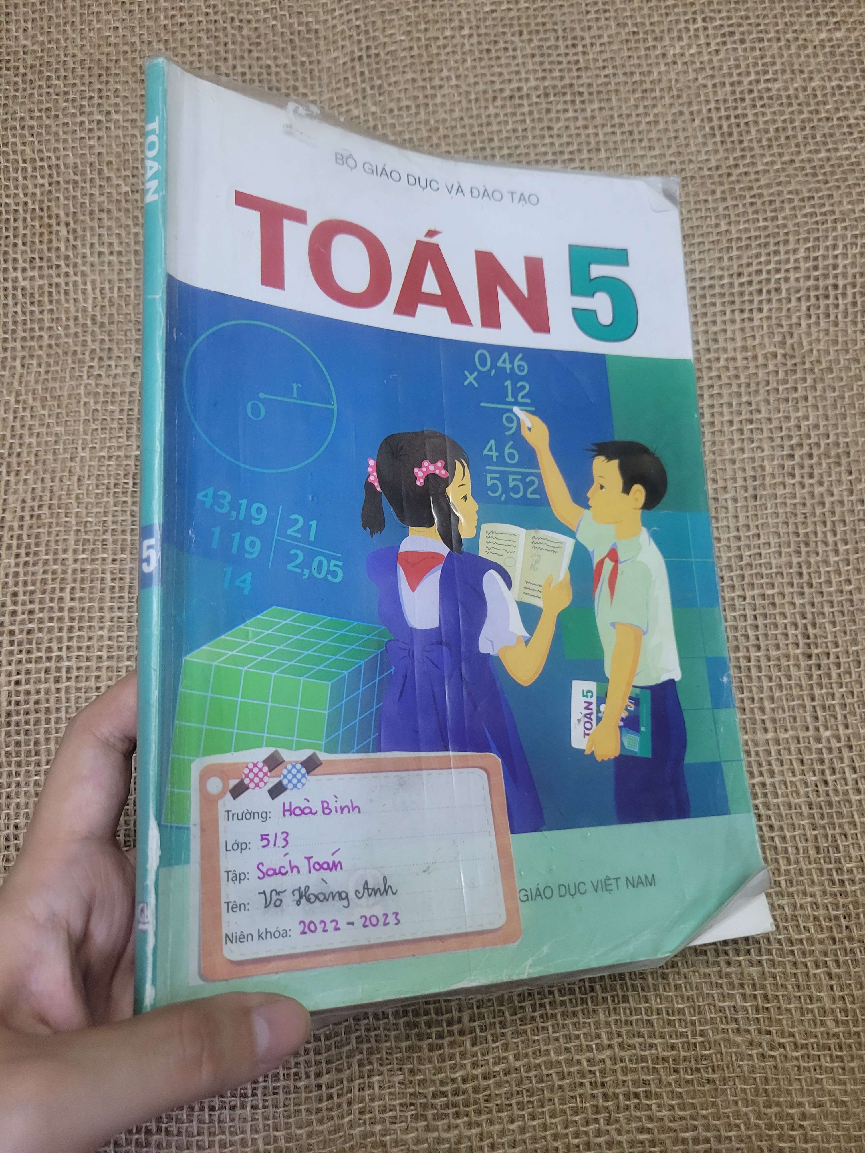 Toán Lớp 5 (Sách giáo khoa - giáo trình) HLSC