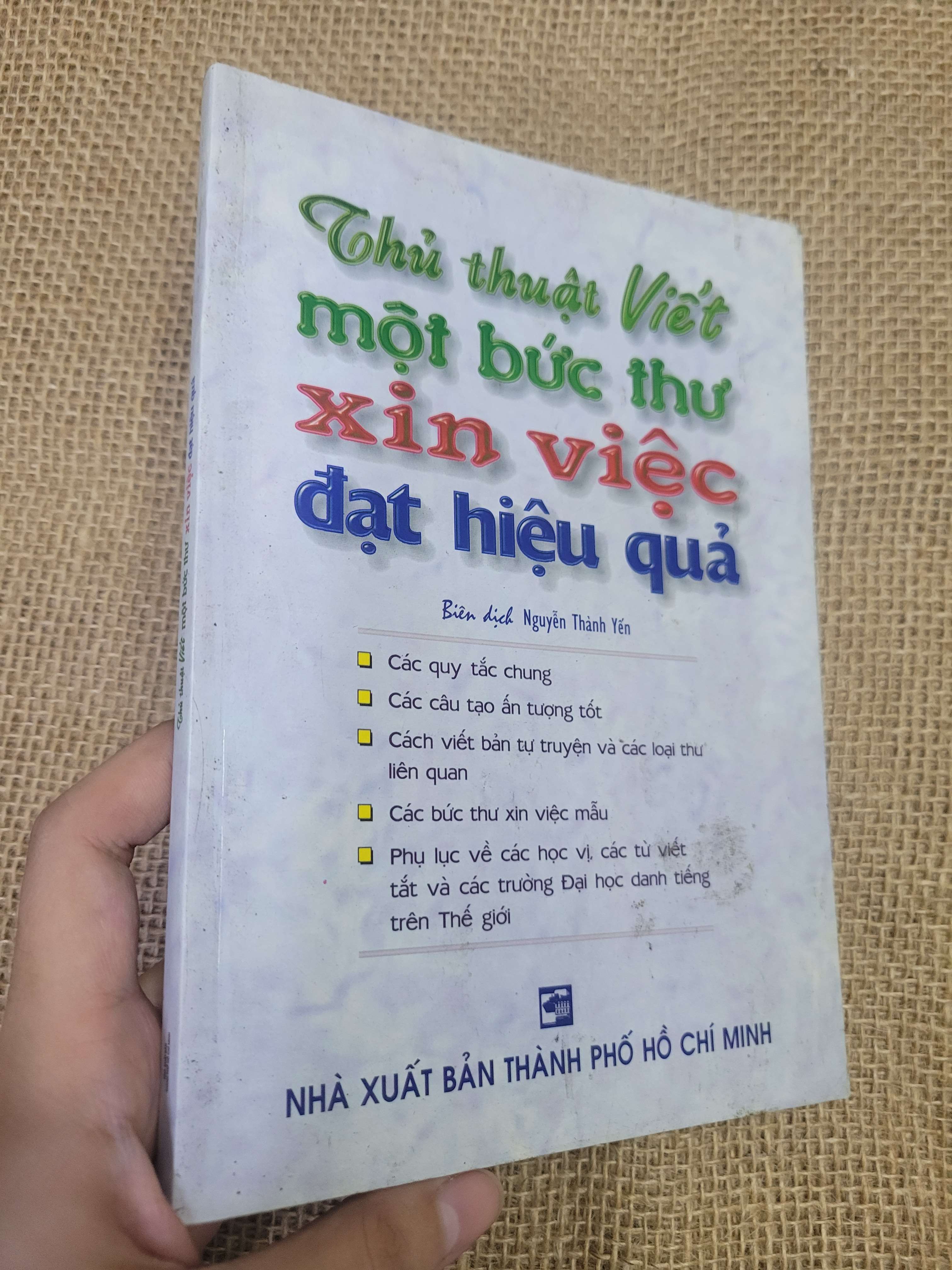 Thủ thuật Việt một bức thư xin việc đạt hiệu quả (Sách tự học tiếng Anh) HLSC