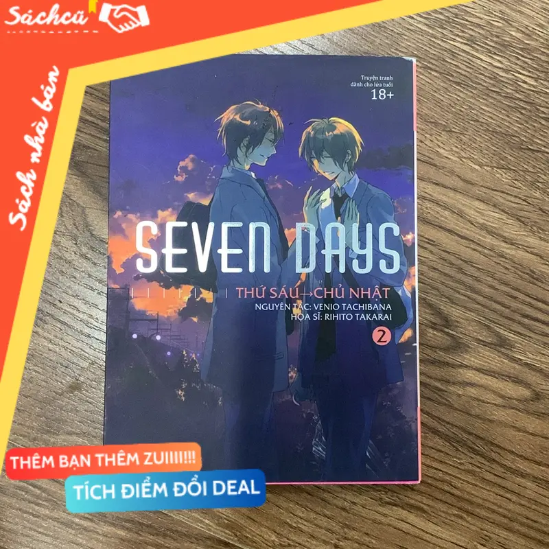 Truyện tranh seven days,thứ sáu->chủ nhật,venio tachibana (Sách văn học) TSHT