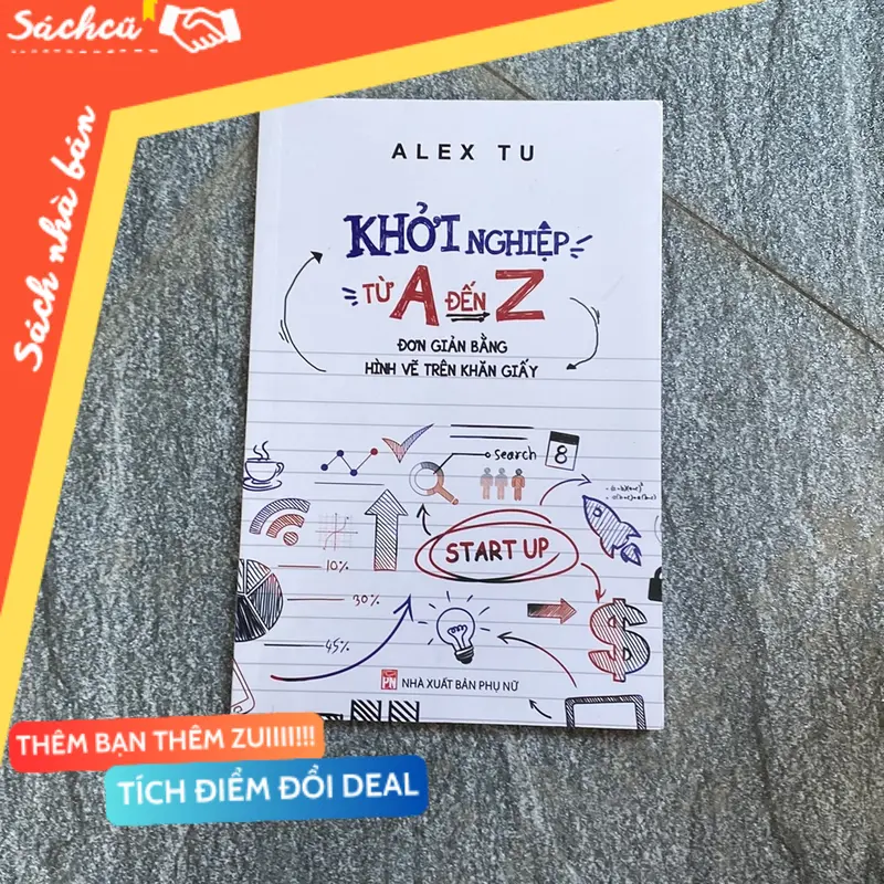 Khởi nghiệp từ A đến Z Đơn giản bằng hình vẽ trên khăn giấy (Kinh doanh - Marketing) TSHT