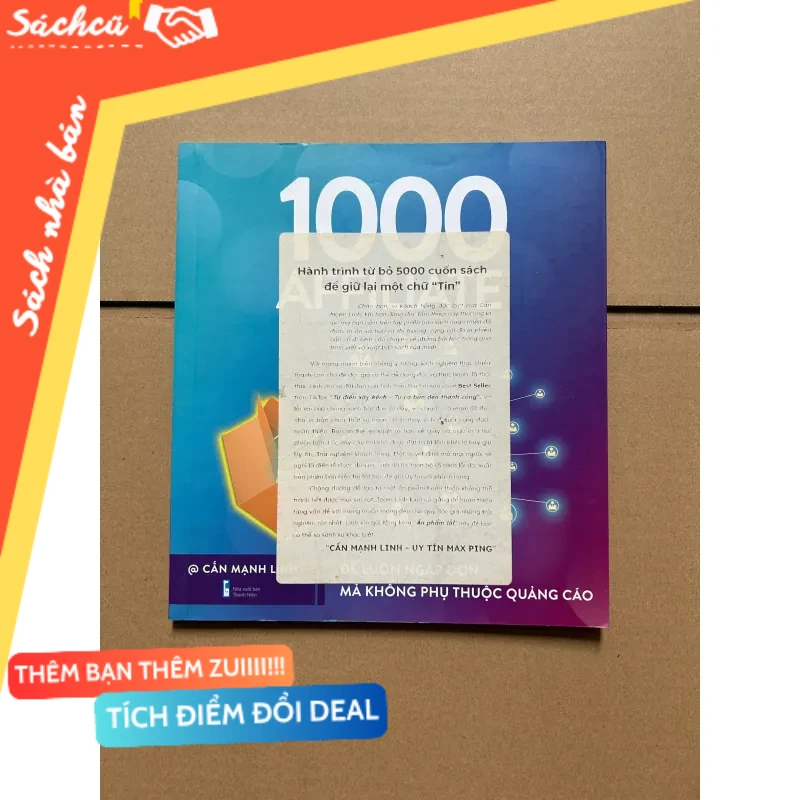 1000 Affiliate - Để luôn ngập đơn mà không phụ thuộc vào quảng cáo - Cấn Mạnh Linh mới 80% (Kinh doanh - Marketing) DTML
