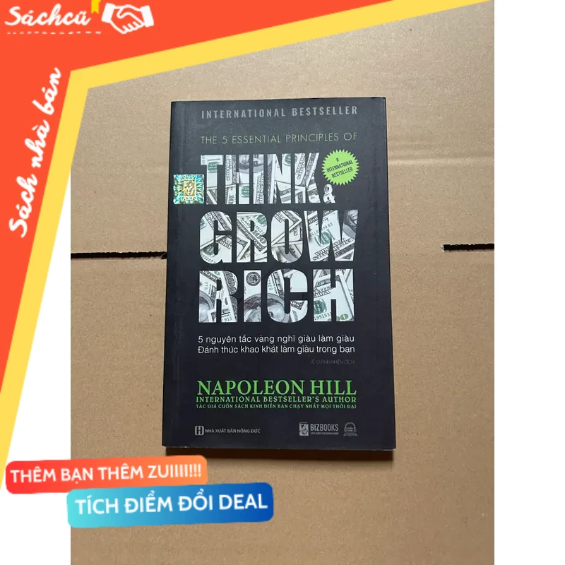 Think and grow rich mới 80% (Sách kỹ năng) DTML