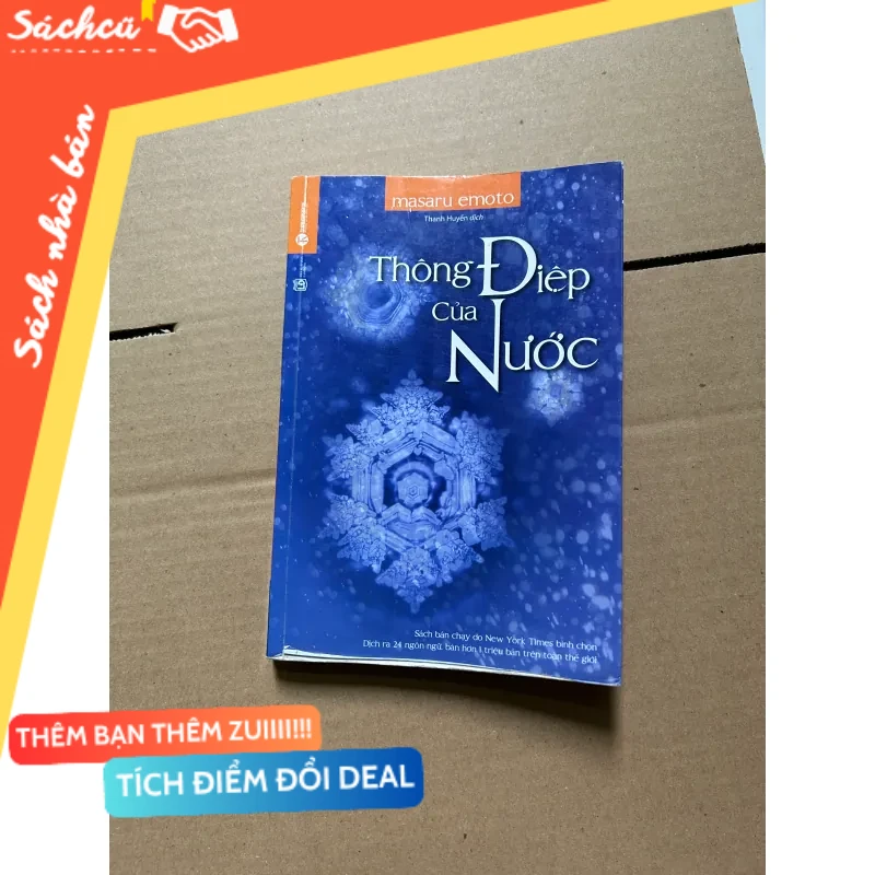 Thông điệp của nước (sắp bung keo) mới 80% (Sách Y học - Sức khỏe - Thể thao) DTML