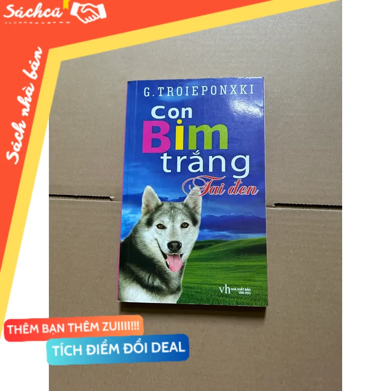 Con bim trắng tai đen mới 80% (Sách văn học) DTML