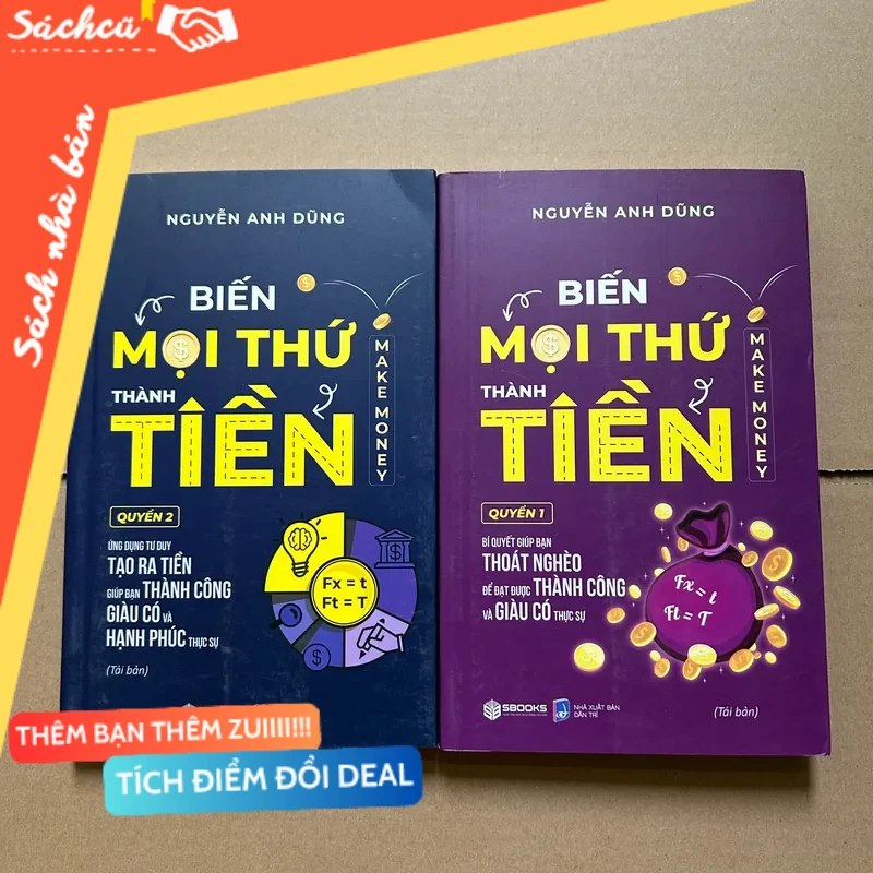 Biến mọi thứ thành tiền (bộ 2 quyển) mới 80% (Sách kỹ năng) DTML