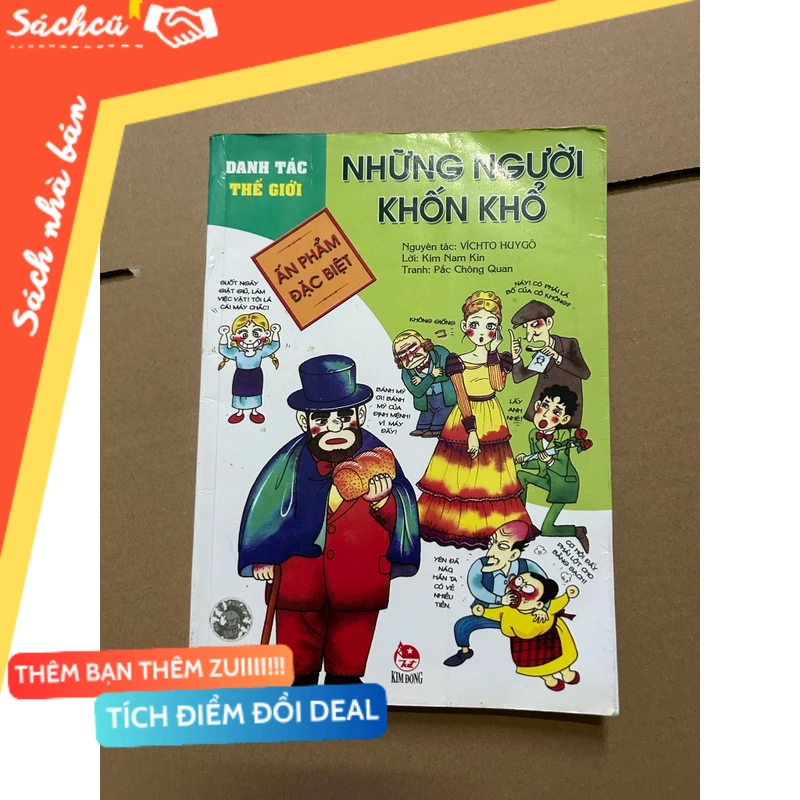 Danh tác thế giới Những người khốn khổ mới 80% (Sách Danh nhân) DTML