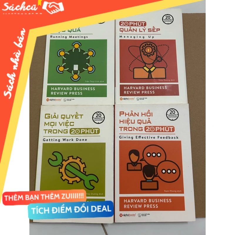 Combo 4 quyển harvard business review press mới 90% (Kinh doanh - Marketing) DTML