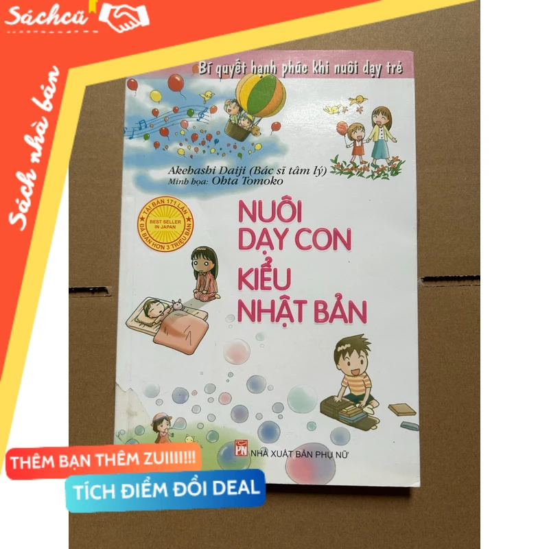 Nuôi dạy con kiểu Nhật Bản sách lỗi như ảnh mới 80% (Sách mẹ và bé) DTML