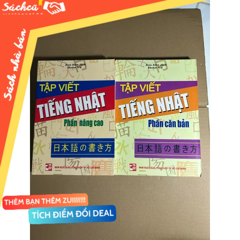 Tập viết tiếng nhật phần cơ bản + phần nâng cao mới 80% (Sách học tiếng Nhật) DTML