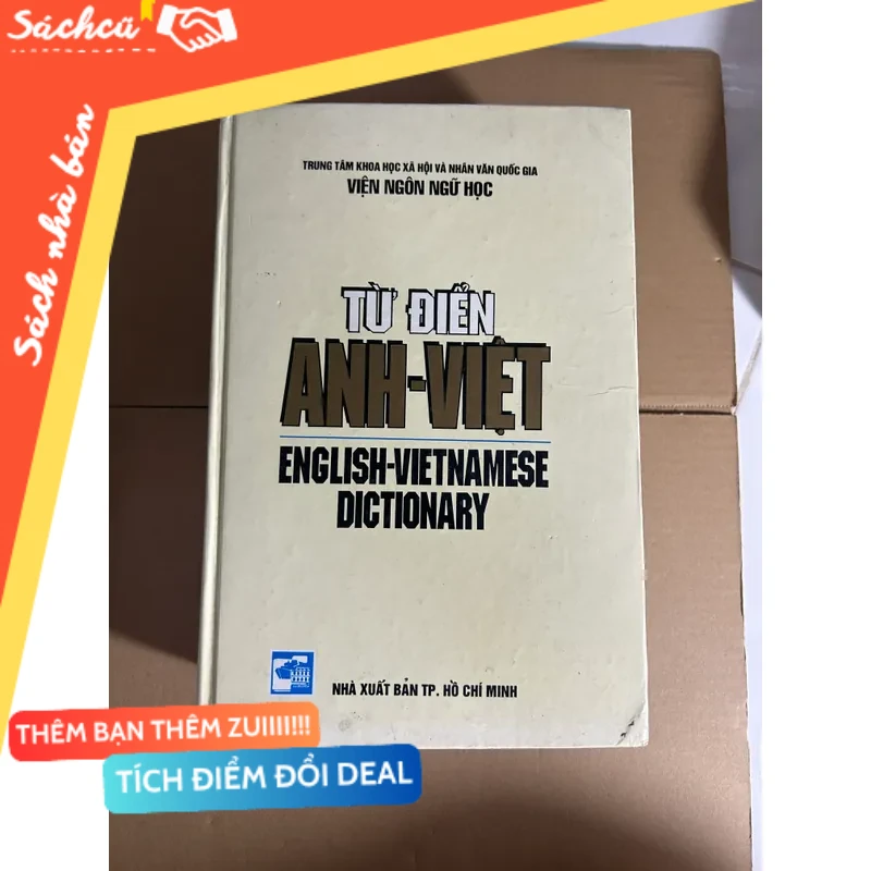 Từ điển Anh - Việt (hơn 2000 trang) mới 80% (Sách tự học tiếng Anh) DTML