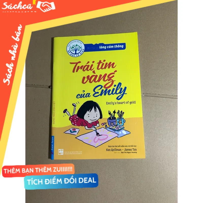 Bài học về lòng cảm thông - trái tim vàng của Emily (song ngữ) mới 80% (Kỹ năng sống) DTML