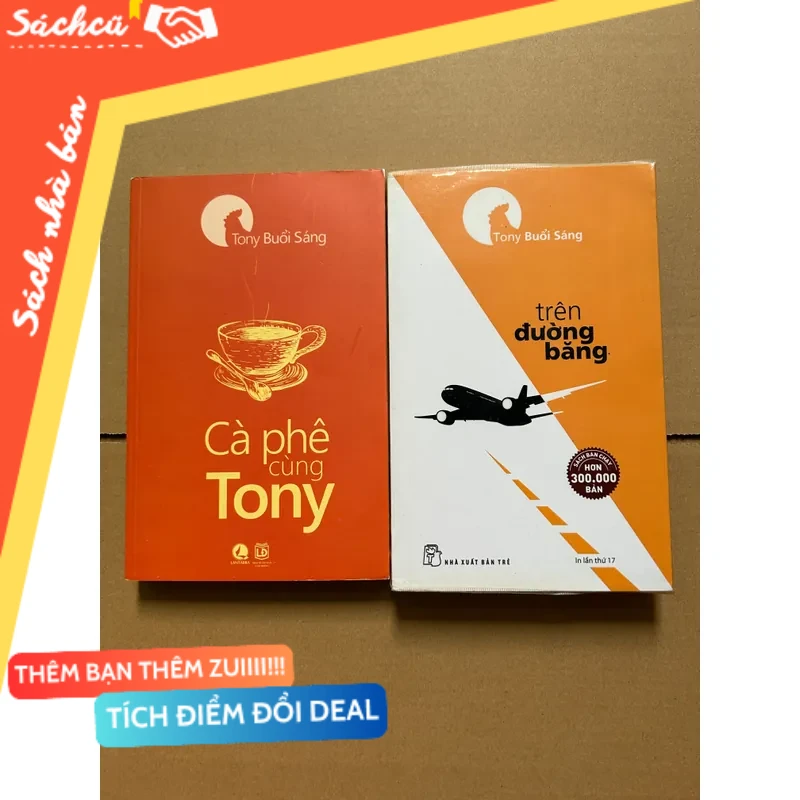 Combo Tony Buổi Sáng : Cà Phê Cùng Tony và Trên Đường Băng mới 80% (Sách kỹ năng) DTML