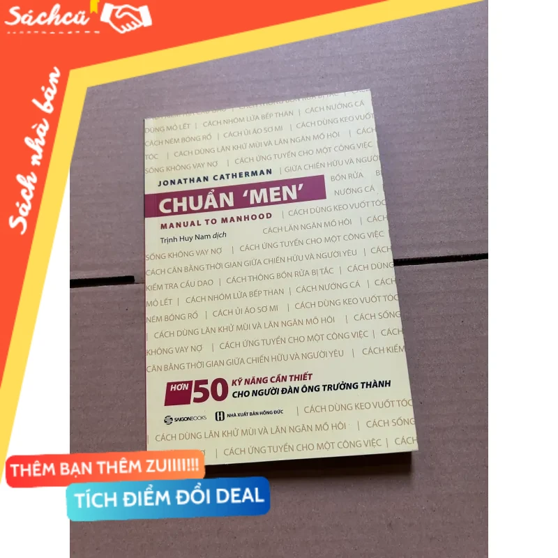 Chuẩn men - Hơn 50 kỹ năng cần thiết cho người đàn ông trưởng thành mới 80% (Sách kỹ năng) DTML