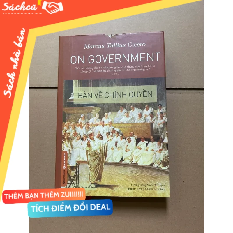 Bàn về chính quyền (lỗi bìa như ảnh) mới 80% (Sách chính trị - pháp lý) DTML