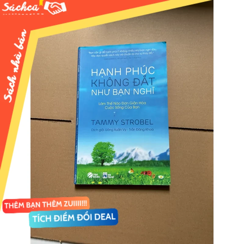 Hạnh phúc không đắt như bạn nghĩ - Tammy Strobel mới 80% (Sách kỹ năng) DTML