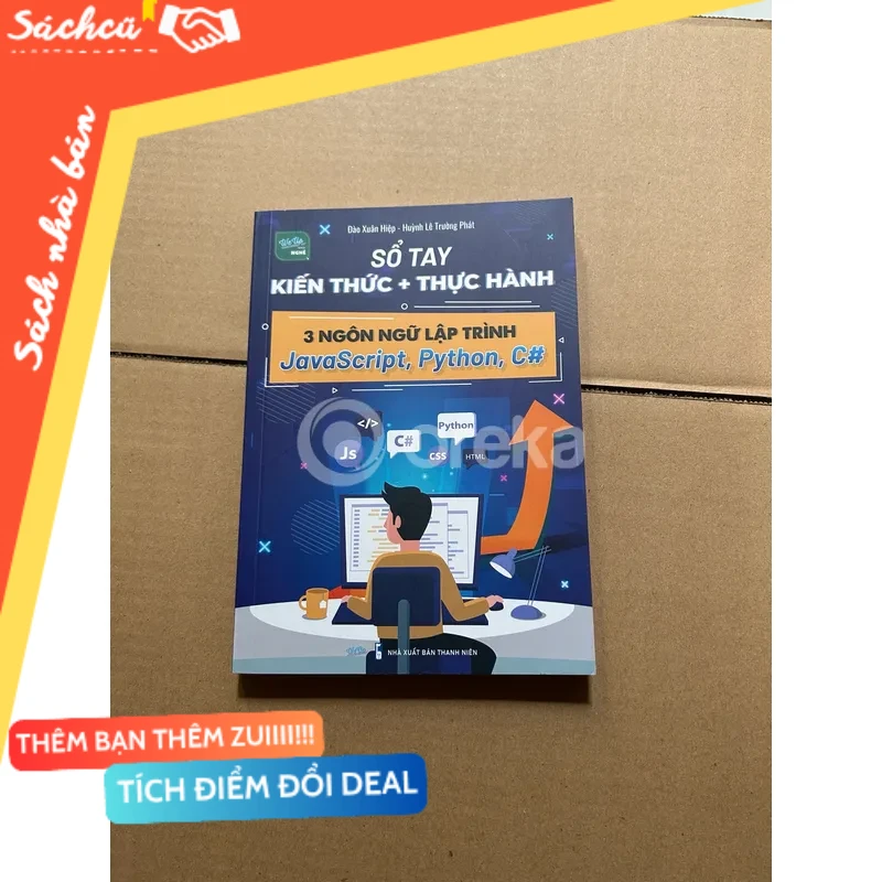 Sổ tay kiến thức + thực hành 3 ngôn ngữ lập trình JavaScript, Python, C# mới 80% (Tham khảo - luyện thi) DTML