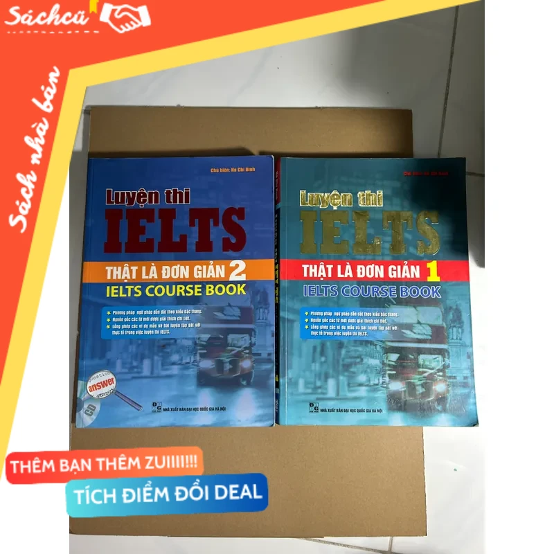 Luyện thi ielts thật là đơn giản 2 quyển (không CD) mới 80% (Sách tự học tiếng Anh) DTML
