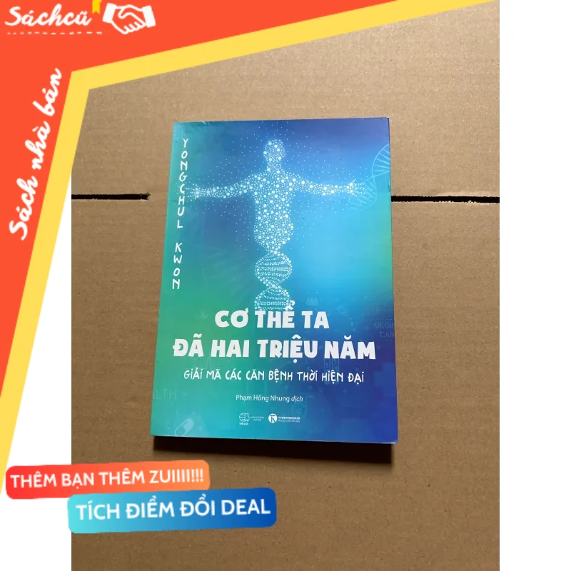 Cơ thể ta đã hai triệu năm (ẩm nhẹ góc trên như ảnh) mới 80% (Sách kiến thức tổng hợp) DTML