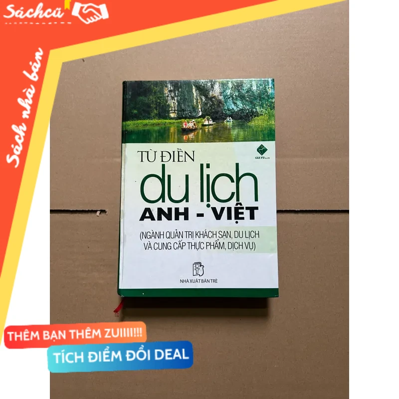 Từ điển du lịch Anh - Việt mới 80% (Sách tự học tiếng Anh) DTML