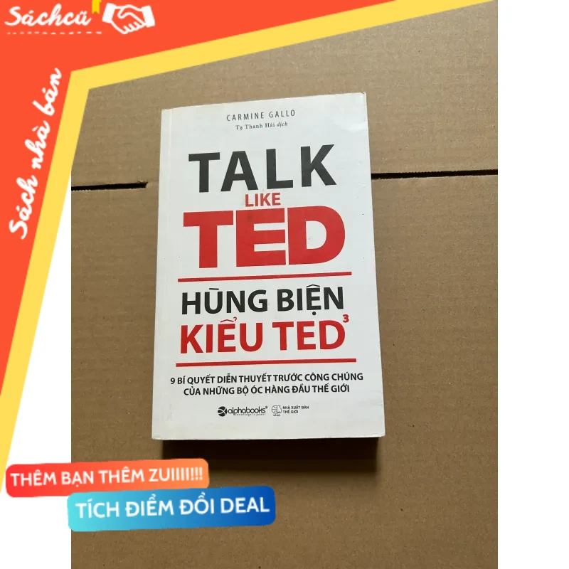 Hùng biện kiểu TED 3 mới 80% (Sách kỹ năng) DTML
