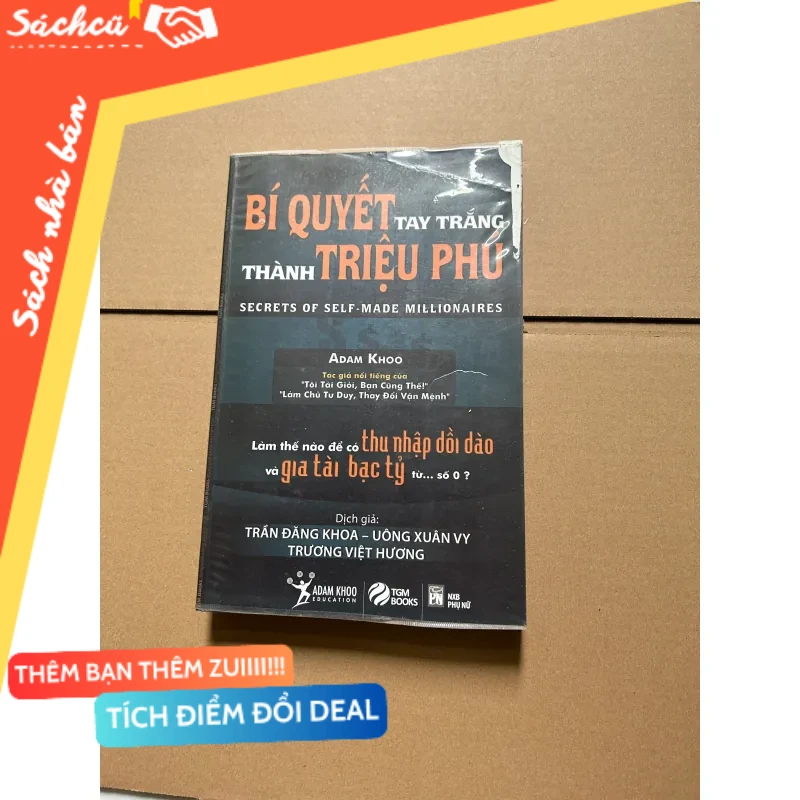 Bí quyết tay trắng thành triệu phú - Adam Khoo mới 80% (Sách kỹ năng) DTML