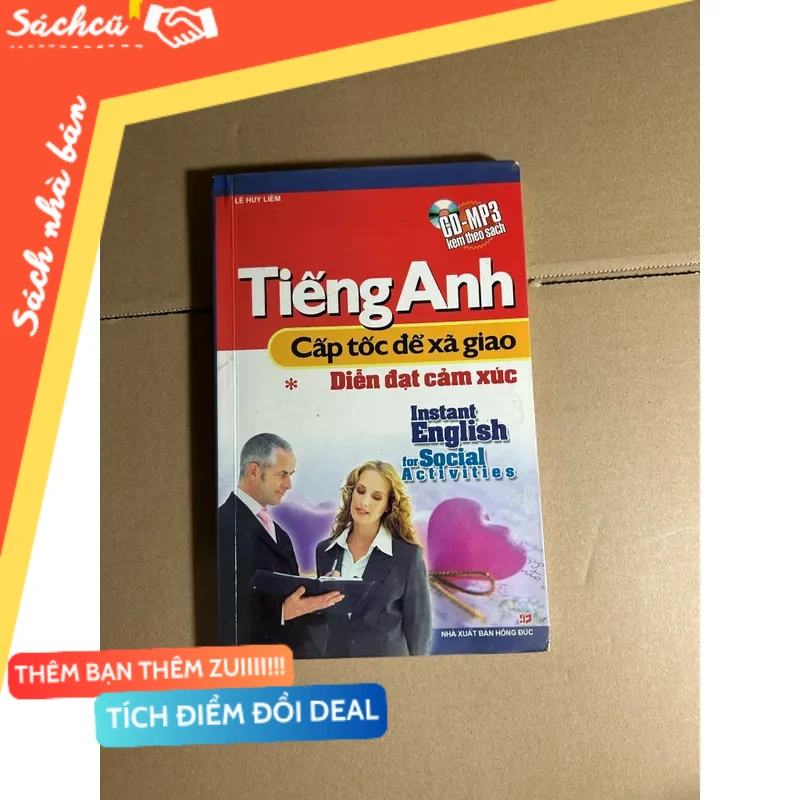 Tiếng anh cấp tốc để xã giao (không CD) mới 80% (Sách học ngoại ngữ) DTML