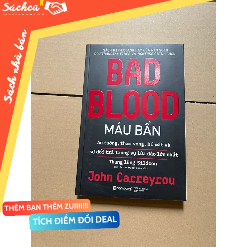 Máu bẩn - John Carreyrou mới 80% (Sách văn học) DTML