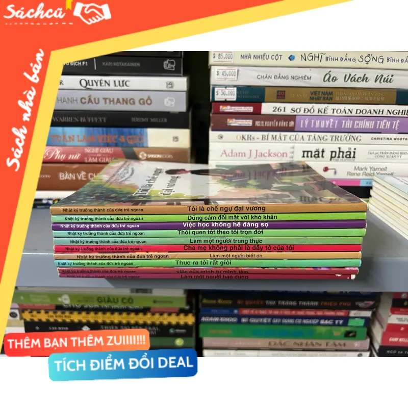 Nhật ký trưởng thành của đứa trẻ ngoan 10 quyển (giá gốc 1tr5) mới 80% (Sách văn học) DTML