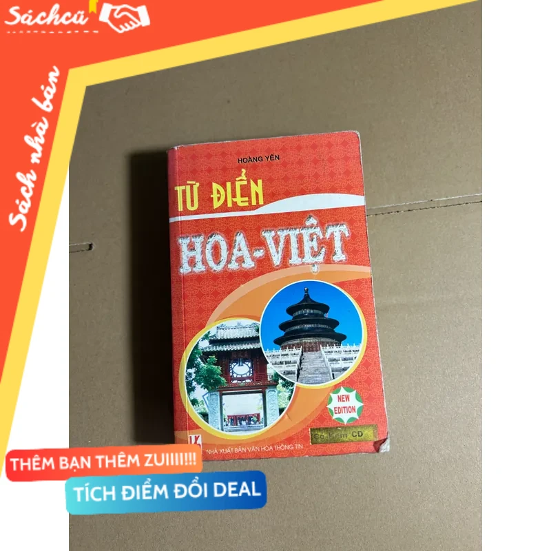 Từ điển Hoa Việt mới 80% (Sách học tiếng Trung) DTML