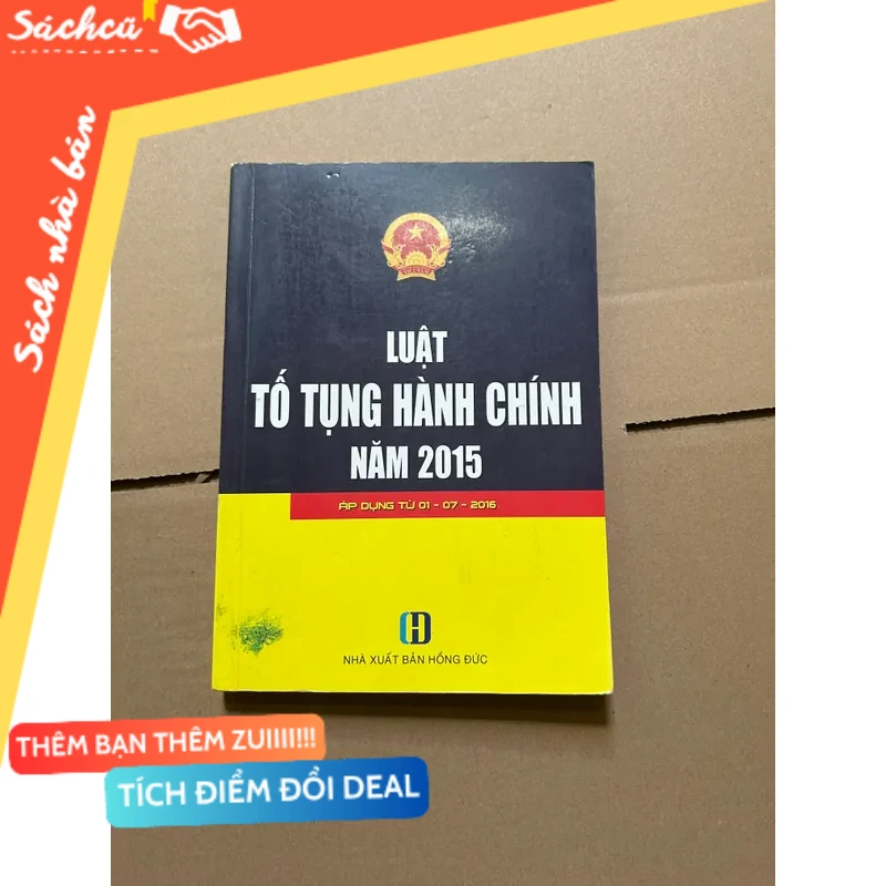 Luật tố tụng hành chính năm 2015 mới 80% (Sách chính trị - pháp lý) DTML